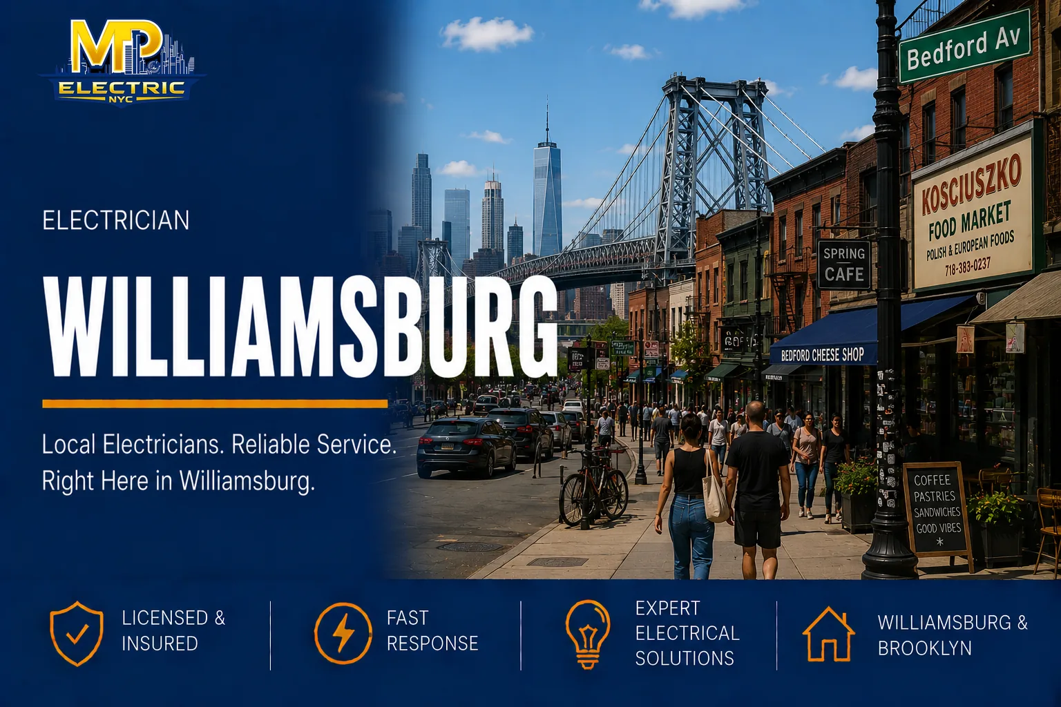 Electrician Williamsburg — MP Electric NYC