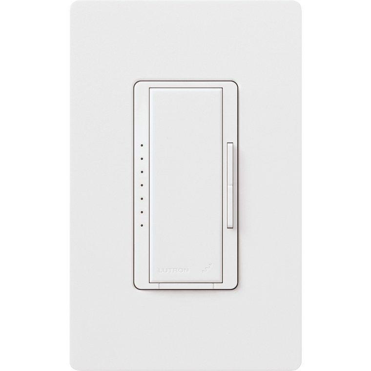 Lutron dimmer with wallplate