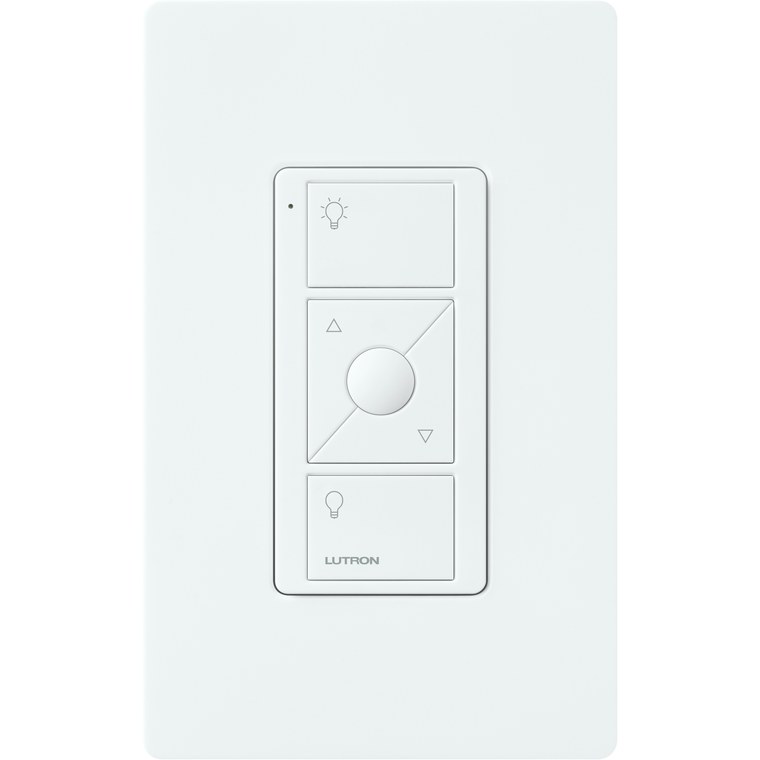 Lutron RadioRA keypad with wallplate