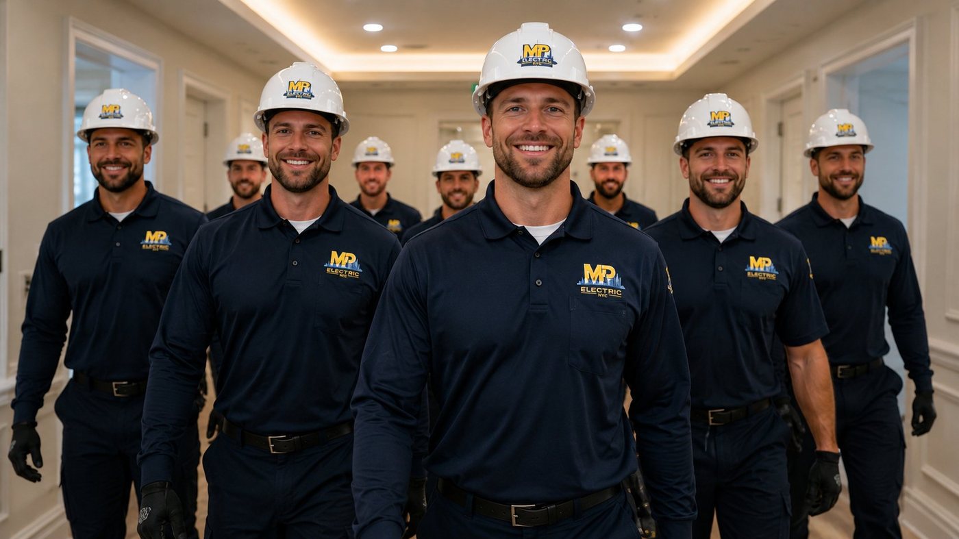 The MP Electric NYC team — master-licensed electricians serving all five boroughs