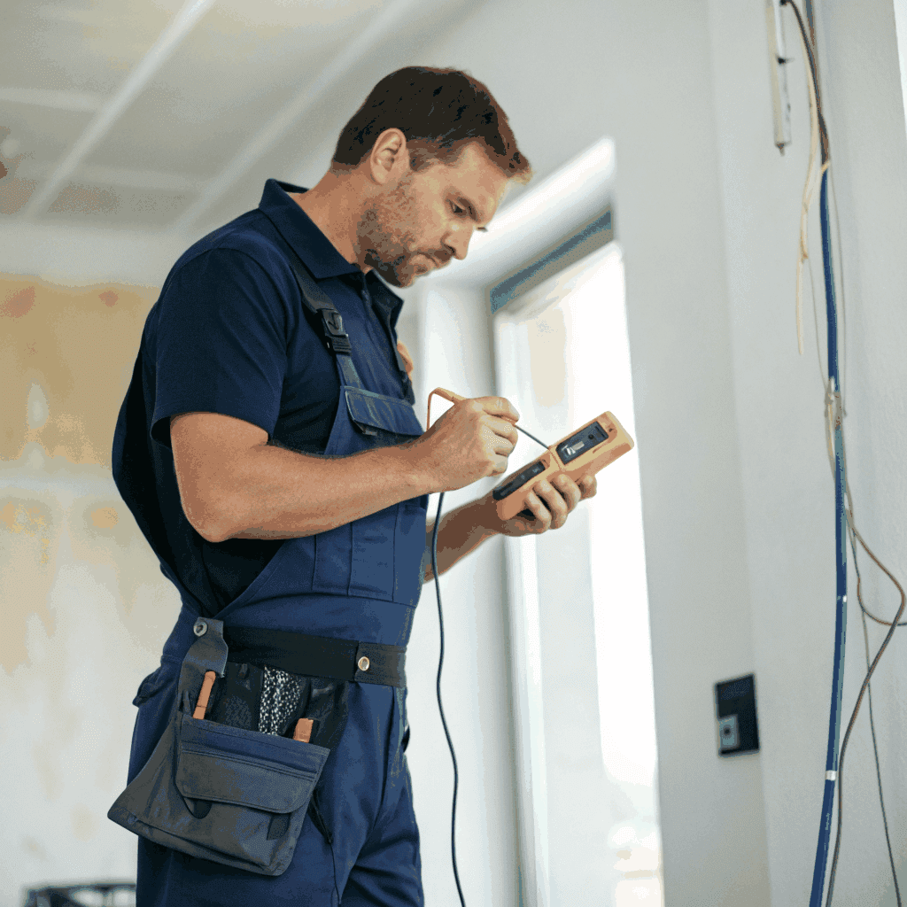 Professional electrician