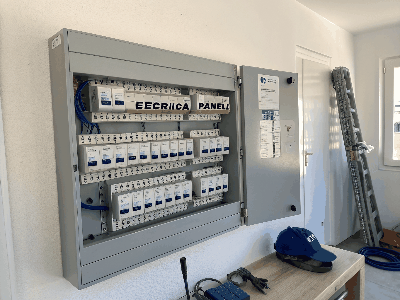 Rewiring 1 Modern, clean electrical panel installation